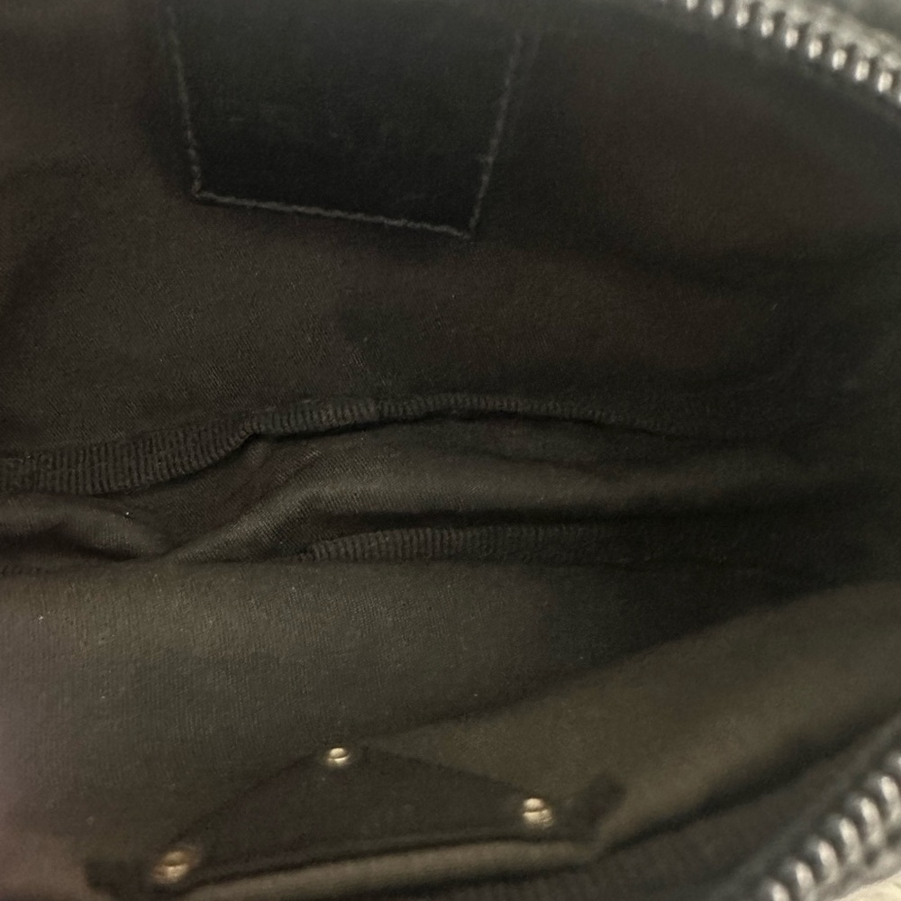 PRADA Nylon Logo Black Mini Zipper Pouch Case Bag - Picture 8 of 12